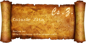 Csiszár Zita névjegykártya